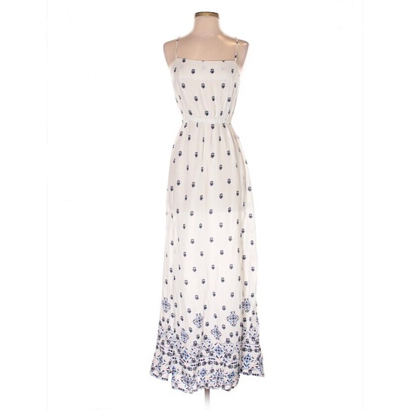 Divided Dresses & Skirts - H&M Flowy Blue & White Maxi Dress